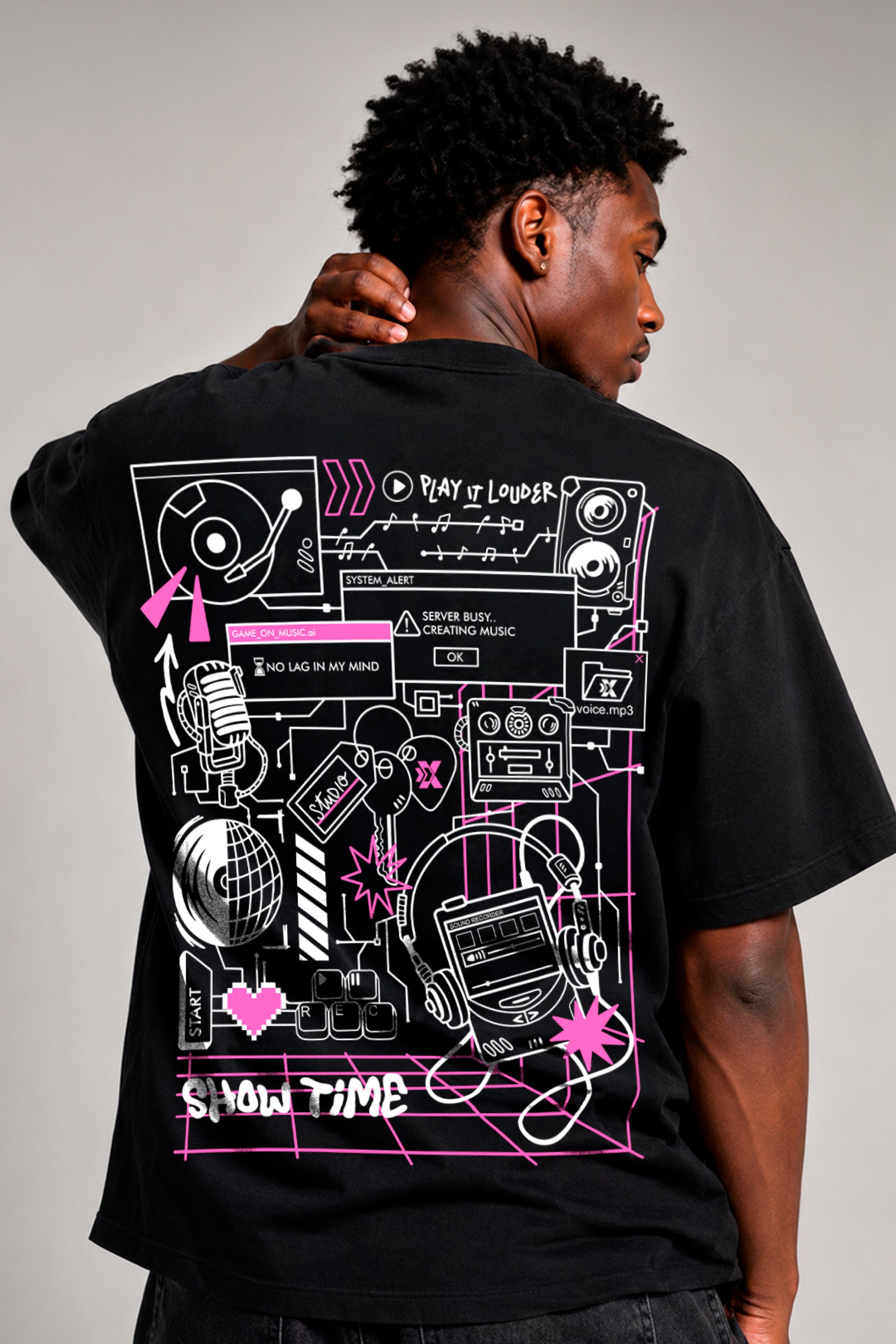 Camiseta Drop "Game On" Versão "Música"