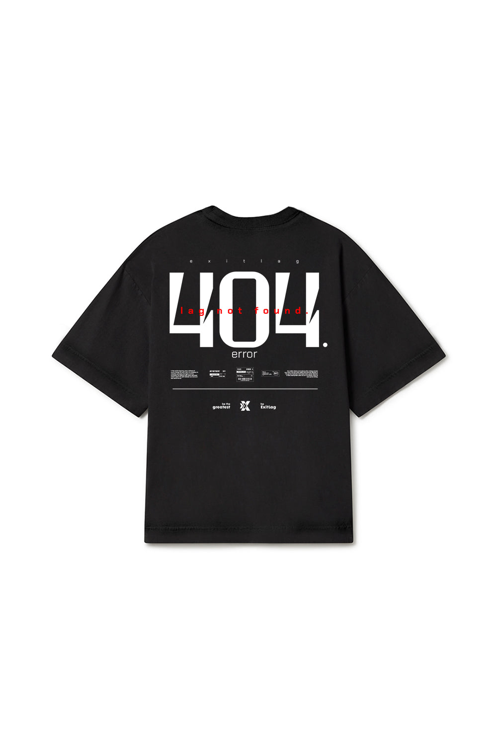 Camiseta OverSized Boxy 404 Error - ExitLag Store