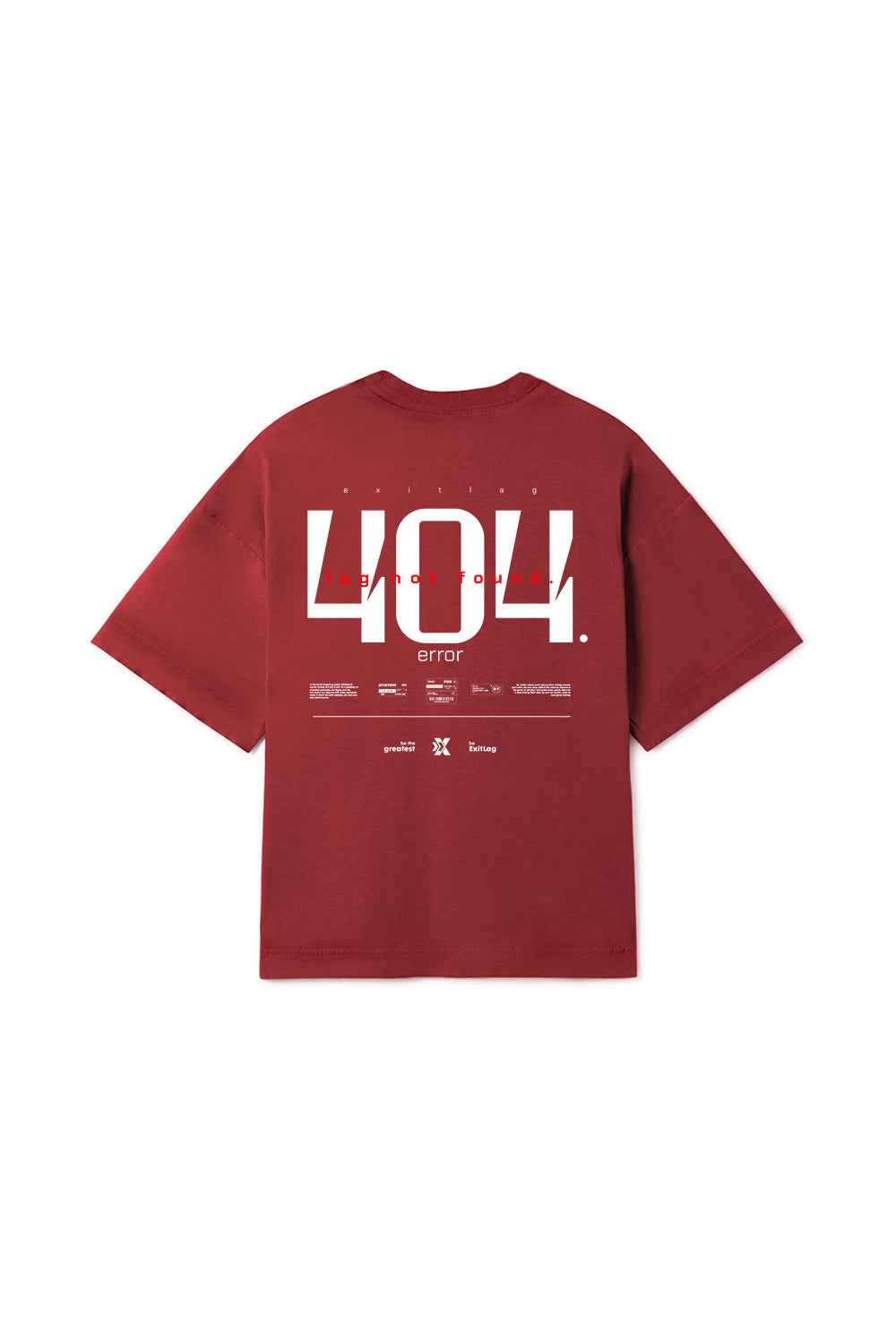 Camiseta OverSized Boxy 404 Error - ExitLag Store