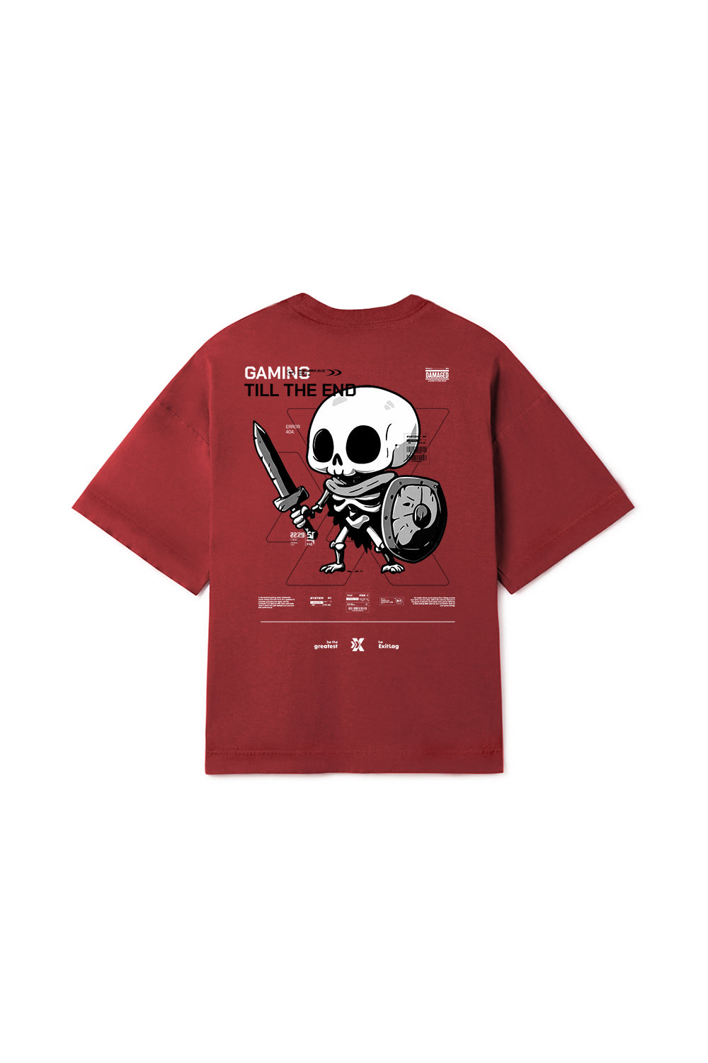 Camiseta OverSized Boxy Gaming Till The End - ExitLag Store