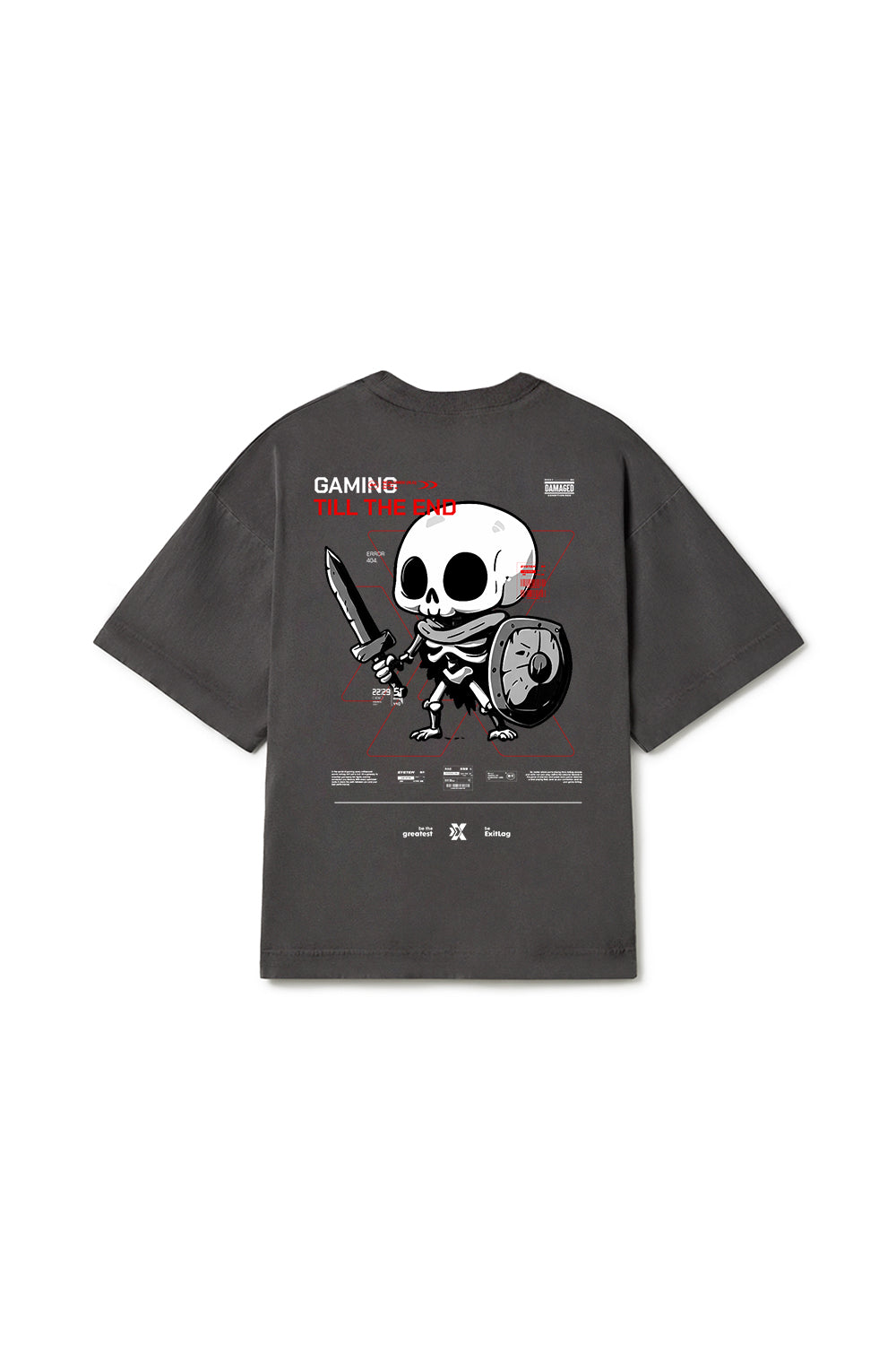 Camiseta OverSized Boxy Gaming Till The End - ExitLag Store