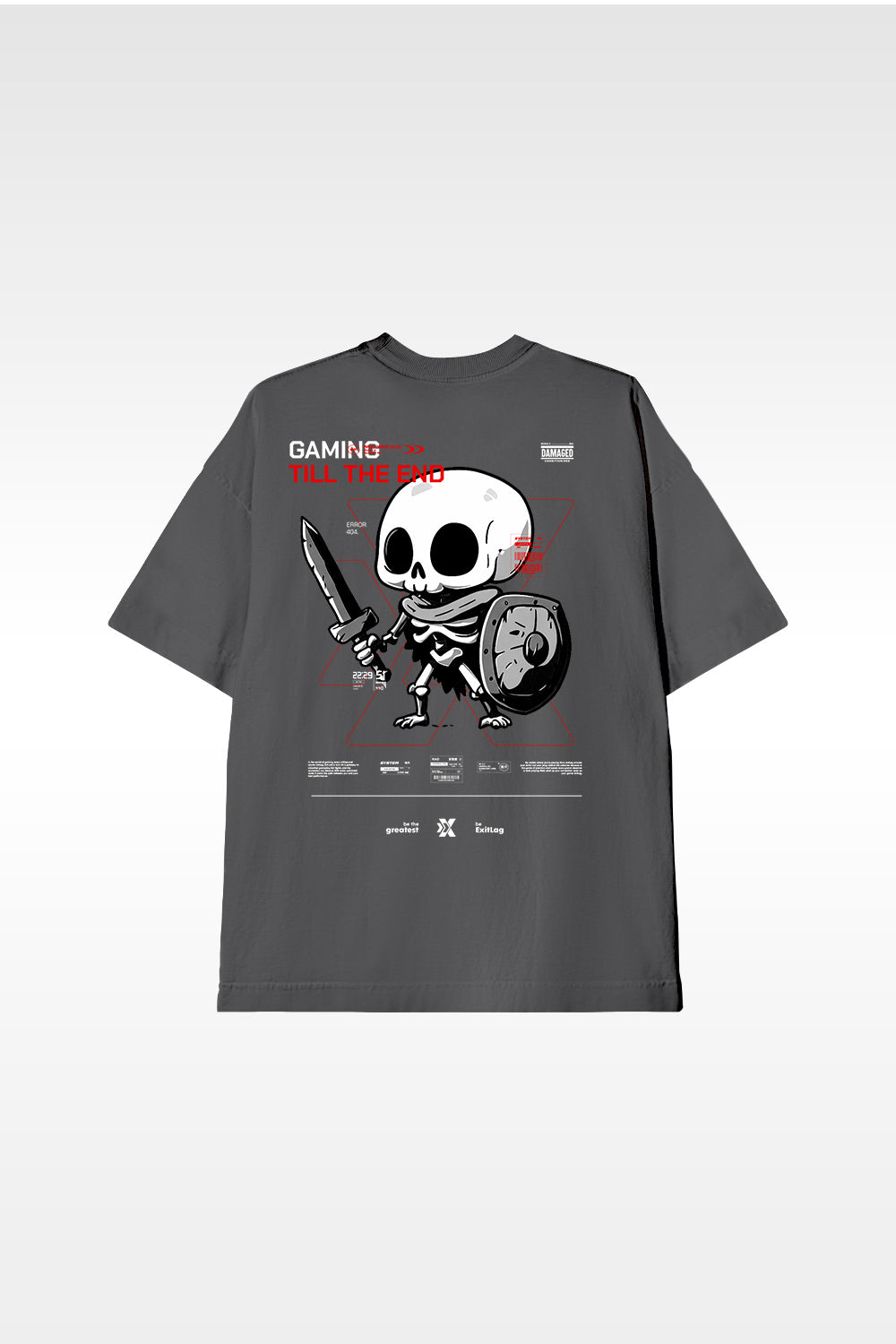 Camiseta Oversized Gaming Till The End - ExitLag Store