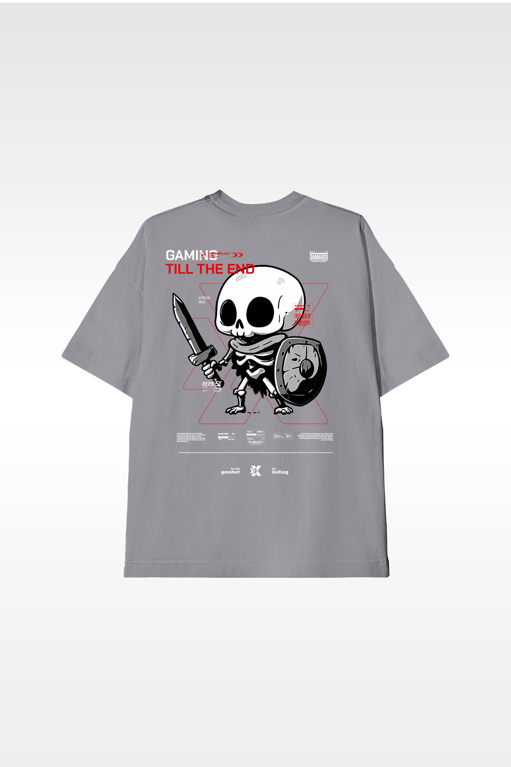 Camiseta Oversized Gaming Till The End - ExitLag Store