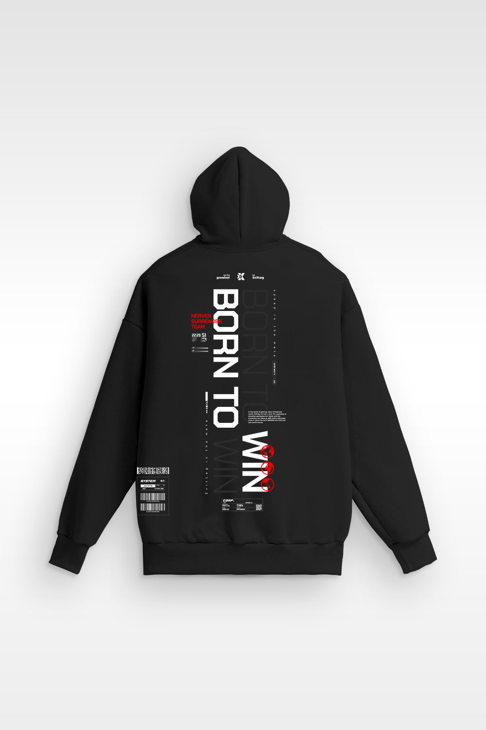 Moletom Boxy Born to Win - ExitLag Store